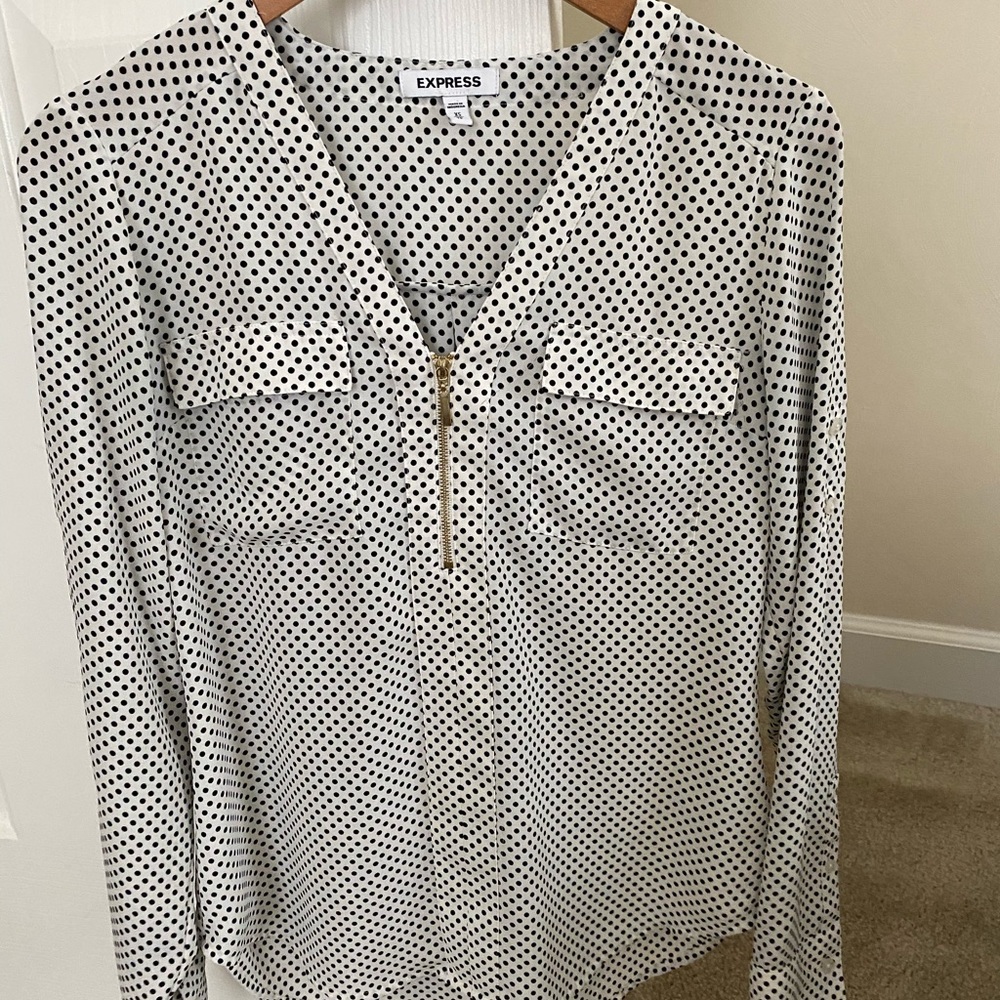 Polka dot blouse